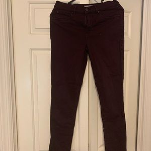 Garage High waisted jean maroon